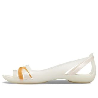 Sandały Crocs (WMNS) II Flat White Orange 204912-12U