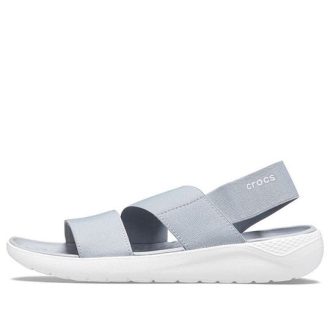 Sandały Crocs (WMNS) LiteRide Gray Light Blue w kolorze szaro-białym 206081-00J