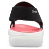 Sandały Crocs (WMNS) LiteRide Pattern Outdoor z odkrytymi palcami, czarno-czerwone, „Black Red” 205868-066