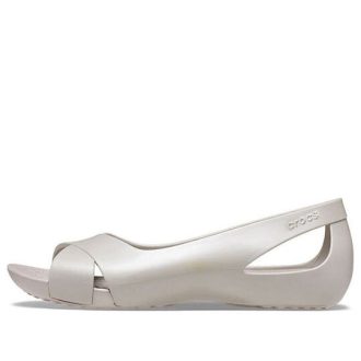 Sandały Crocs (WMNS) Minimalistyczne, codzienne, płaskie, białe, 206106-018