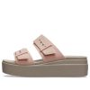 Sandały Crocs (WMNS) Pale Blush Brooklyn w kolorze brązowo-beżowym 207431-6RL
