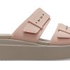 Sandały Crocs (WMNS) Pale Blush Brooklyn w kolorze brązowo-beżowym 207431-6RL