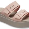 Sandały Crocs (WMNS) Pale Blush Brooklyn w kolorze brązowo-beżowym 207431-6RL