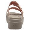 Sandały Crocs (WMNS) Pale Blush Brooklyn w kolorze brązowo-beżowym 207431-6RL