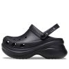 Sandały Crocs (WMNS) Small Whale Retro Crocs z grubą podeszwą w kolorze czarnym 206302-001