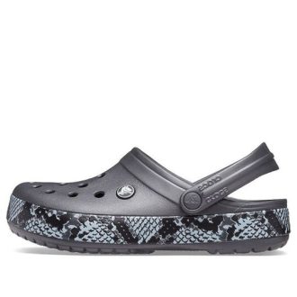 Sandały Crocs (WMNS) Snake Pattern grafitowo-czarne 206380-02W