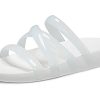 Sandały Crocs (WMNS) Splash Glossy Strappy w kolorze białym 208537-100