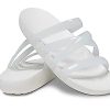 Sandały Crocs (WMNS) Splash Glossy Strappy w kolorze białym 208537-100