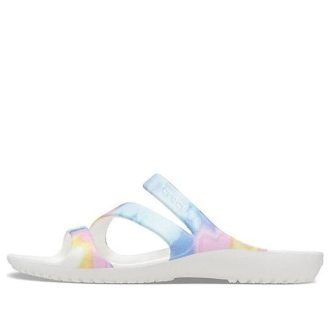Sandały Crocs (WMNS) Swiftwater Crocs Casual Multi-Color Tie Dye w kolorze białym (206894-928)