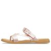Sandały Crocs (WMNS) Tulum Shimmer Toe Post w kolorze Pink Clay 208666-6TY