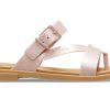 Sandały Crocs (WMNS) Tulum Shimmer Toe Post w kolorze Pink Clay 208666-6TY