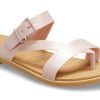 Sandały Crocs (WMNS) Tulum Shimmer Toe Post w kolorze Pink Clay 208666-6TY