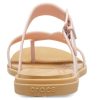 Sandały Crocs (WMNS) Tulum Shimmer Toe Post w kolorze Pink Clay 208666-6TY