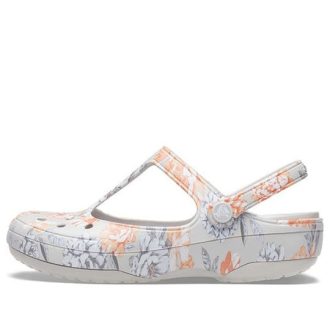 Sandały Crocs (WMNS) w białe kwiaty 206525-96M