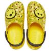 Sandały Crocs (WMNS) X Smiley Classic Clog z grubą podeszwą Smiling Face Clouds Żółto-czarne 207233-90H