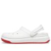 Sandały Crocsband Full Force z grubą podeszwą, biało-czerwone, unisex, 206122-100