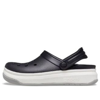Sandały Crocsband Full Force z grubą podeszwą, czarno-białe, unisex, 206122-066