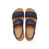 Sandały na koturnie Crocs (WMNS) Brooklyn Woven Wedge w kolorze „Niebiesko-brązowym” 209977-410