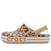 Sandały plażowe Crocs Bayaband z nadrukiem w panterkę 206232-90L