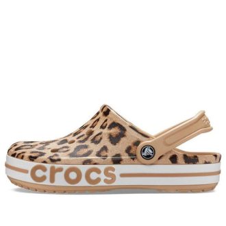 Sandały plażowe Crocs Bayaband z nadrukiem w panterkę 206232-90L
