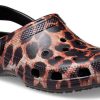 Sandały plażowe Crocs Classic Animal Unisex, czarne, 207840-0ZR