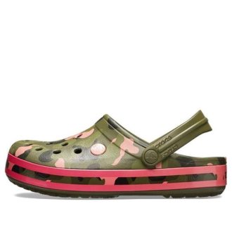 Sandały plażowe Crocs Classic Clog w kolorze zielono-różowym 205579-3S9