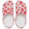 Sandały plażowe Crocs Classic Unisex, czerwono-białe, 207849-1AZ