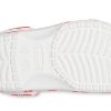 Sandały plażowe Crocs Classic Unisex, czerwono-białe, 207849-1AZ
