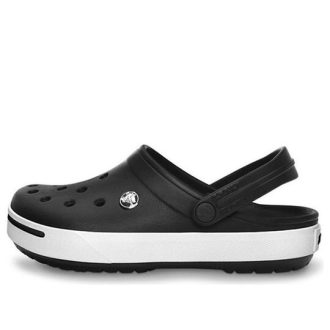 Sandały plażowe Crocs Crocband Unisex Czarno-białe 11989-060