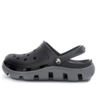 Sandały plażowe Crocs Duet czarno-szare „Black Grey” 11991-070