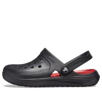 Sandały plażowe Crocs Reviva czarno-czerwone 205852-0BU