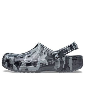 Sandały plażowe Crocs w kolorze szarym, kamuflażowe, unisex, 206454-0IE