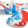Sandały sportowe Crocs Classic Pattern, odporne na zużycie i antypoślizgowe, unisex, biało-niebiesko-czerwone, w kolorze „Biało-niebiesko-czerwonym” 205453-928