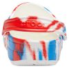 Sandały sportowe Crocs Classic Pattern, odporne na zużycie i antypoślizgowe, unisex, biało-niebiesko-czerwone, w kolorze „Biało-niebiesko-czerwonym” 205453-928