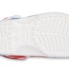 Sandały sportowe Crocs Classic Pattern, odporne na zużycie i antypoślizgowe, unisex, biało-niebiesko-czerwone, w kolorze „Biało-niebiesko-czerwonym” 205453-928