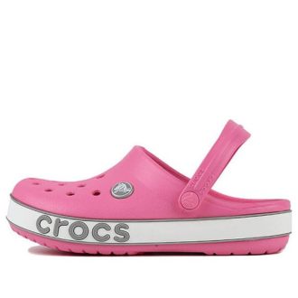 Sandały sportowe Crocs (PS) Crocband Bold Logo Outdoor Flat Heel w minimalistycznym kolorze różowym 206022-65Y