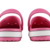 Sandały sportowe Crocs (PS) Crocband Bold Logo Outdoor Flat Heel w minimalistycznym kolorze różowym 206022-65Y