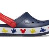 Sandały sportowe Crocs (PS) Mickey Outdoor Flat Heel w kolorze głębokiego błękitu 207077-410