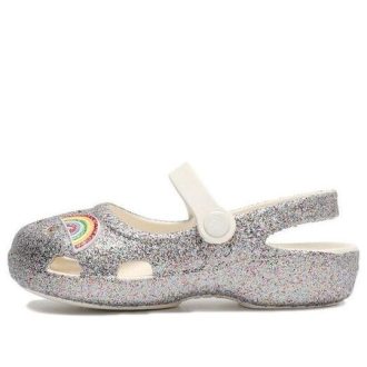 Sandały sportowe Crocs (PS) Outdoor Flat Heel Shiny Silver 206370-93R