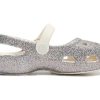 Sandały sportowe Crocs (PS) Outdoor Flat Heel Shiny Silver 206370-93R