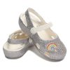 Sandały sportowe Crocs (PS) Outdoor Flat Heel Shiny Silver 206370-93R