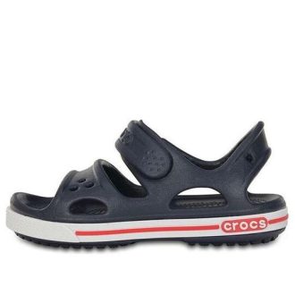 Sandały sportowe Crocs (PS) Velcro Flat w kolorze głębokiego błękitu 14854-462