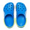Sandały sportowe Crocs (PS) z zabawnym wzorem na płaskim obcasie w kolorze niebieskim 207074-4JL