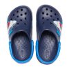 Sandały sportowe Crocs (PS) z zabawnym wzorem rekina na płaskim obcasie, ciemnoniebieskie, 207070-410