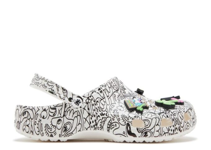 Steven Harrington x Classic Clog „Quickstrike – White Black”