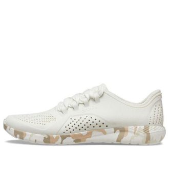 Trampki Crocs LiteRide Printed Camo Pacer w kolorze „White Tan” 207286-1CN